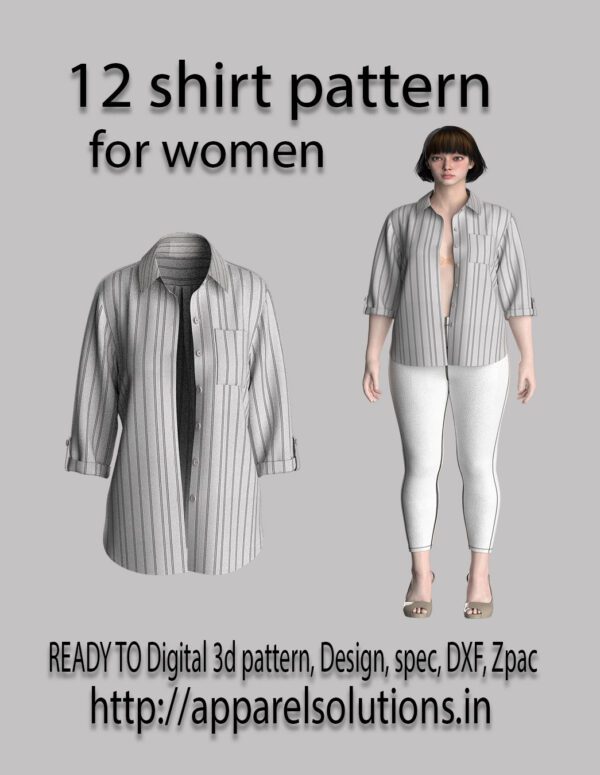#12 shirt pattern for women's