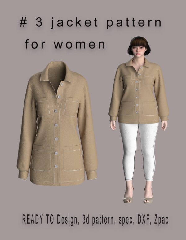 #03 Jacket pattern for women