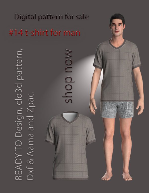 t-shirt pattern for men's wear (14)