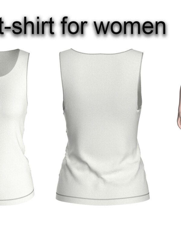 68 t-shirt pattern for women's wear