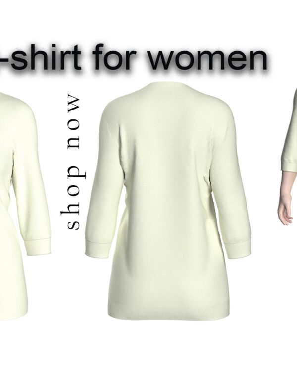 70 t-shirt three four sleeve for women