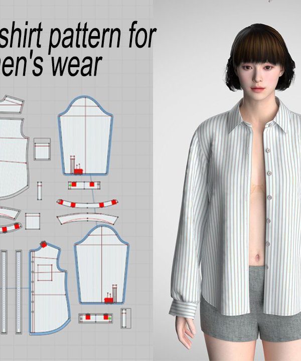 #07 shirt pattern for women's