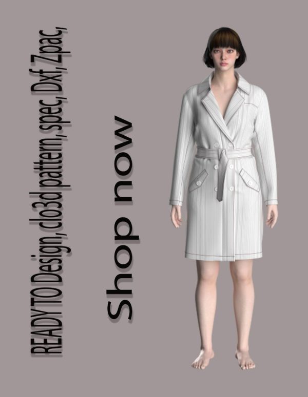 #50 long coat pattern for women free to download
