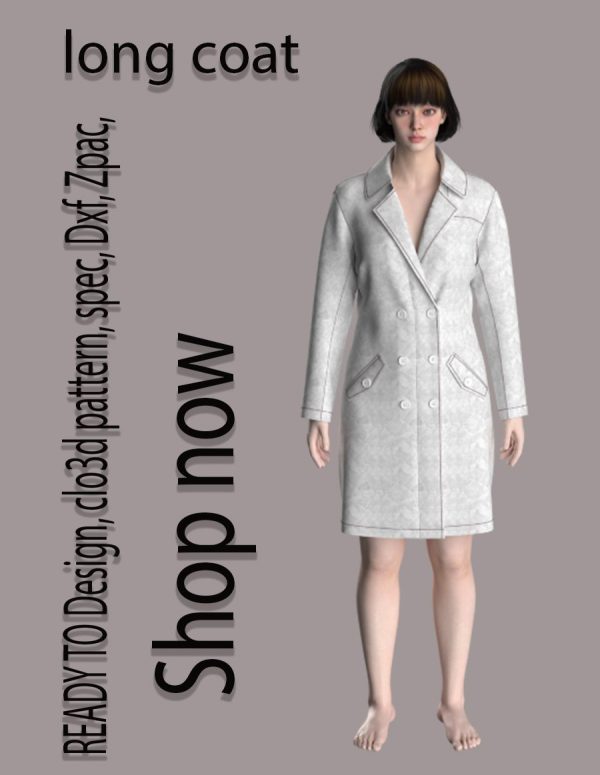 #51 long coat pattern for women