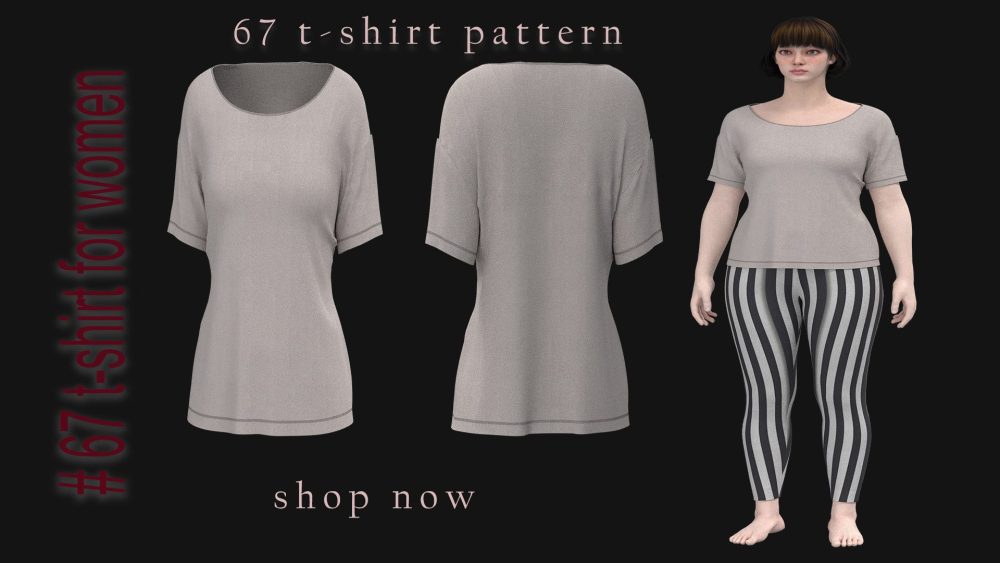 #67 t-shirt half sleeve for women