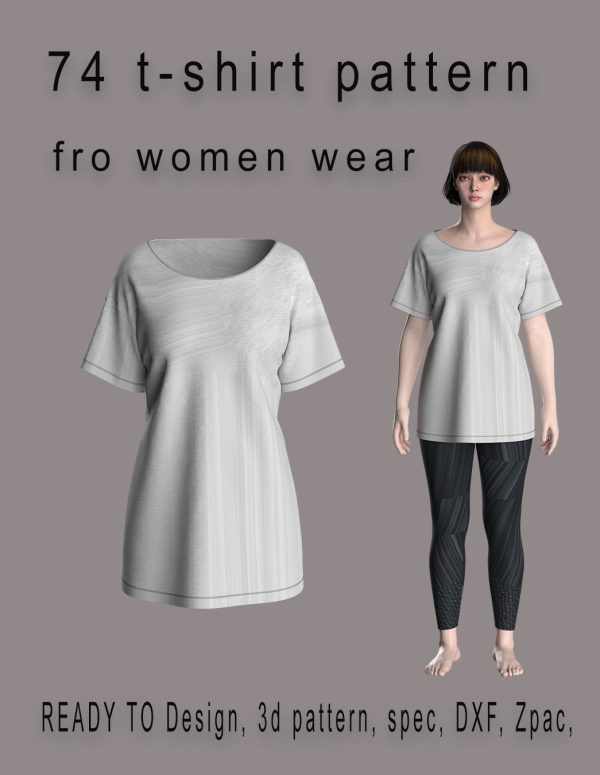74 T-Shirt Pattern for Women’s Wear