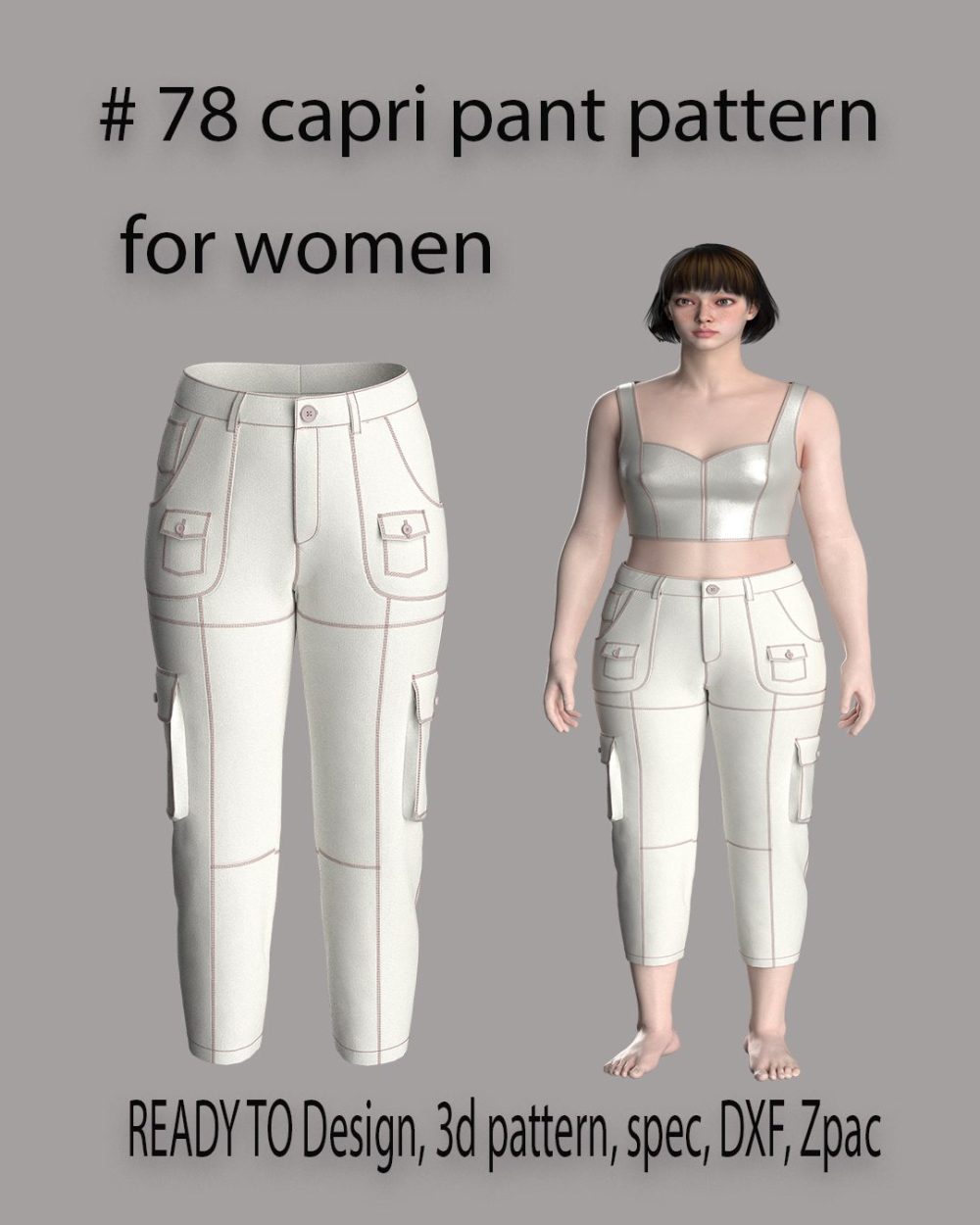 #78 capri pant pattern for women