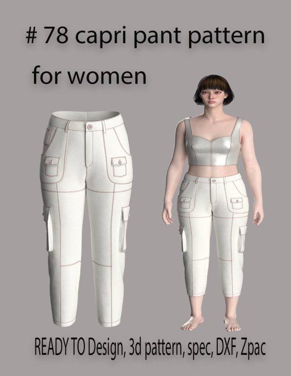 #78 capri pant pattern for women