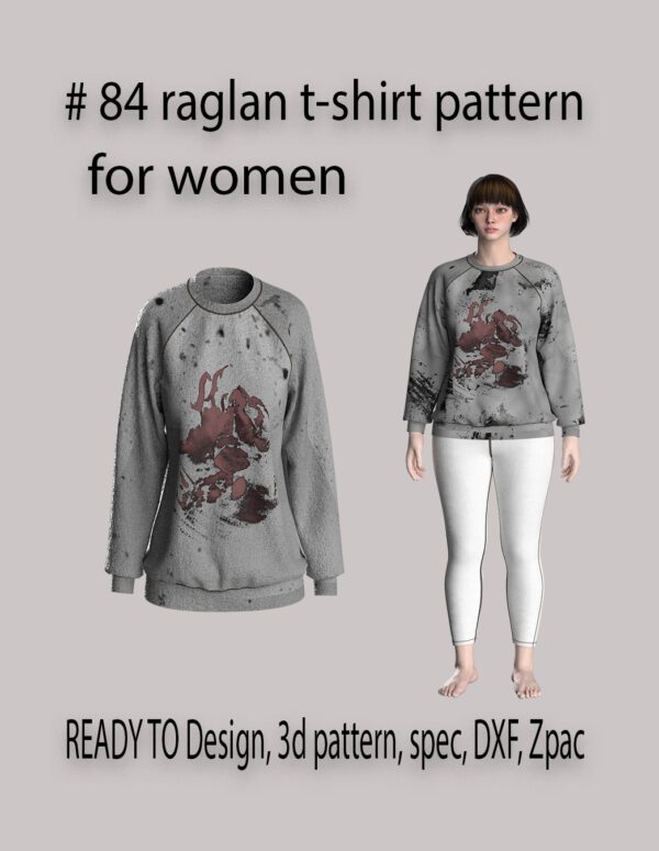 # 84 raglan t-shirt pattern for women