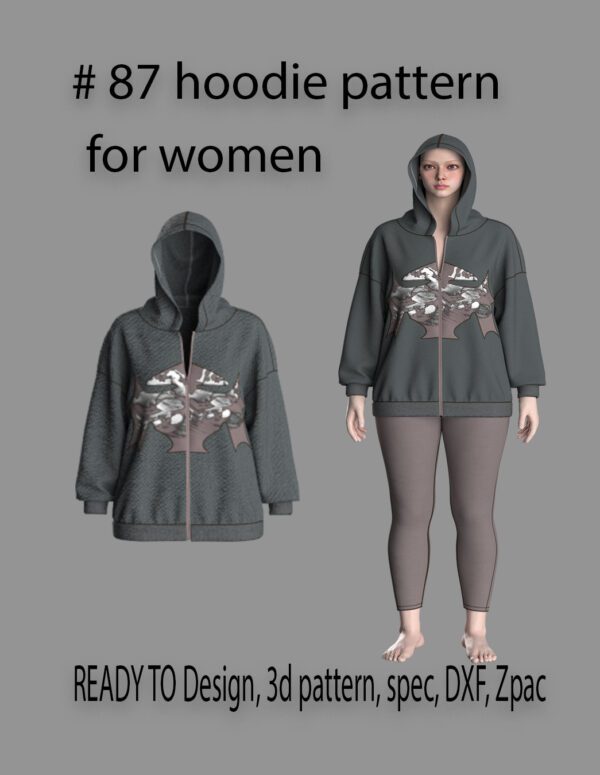87 hoodie pattern for women wear