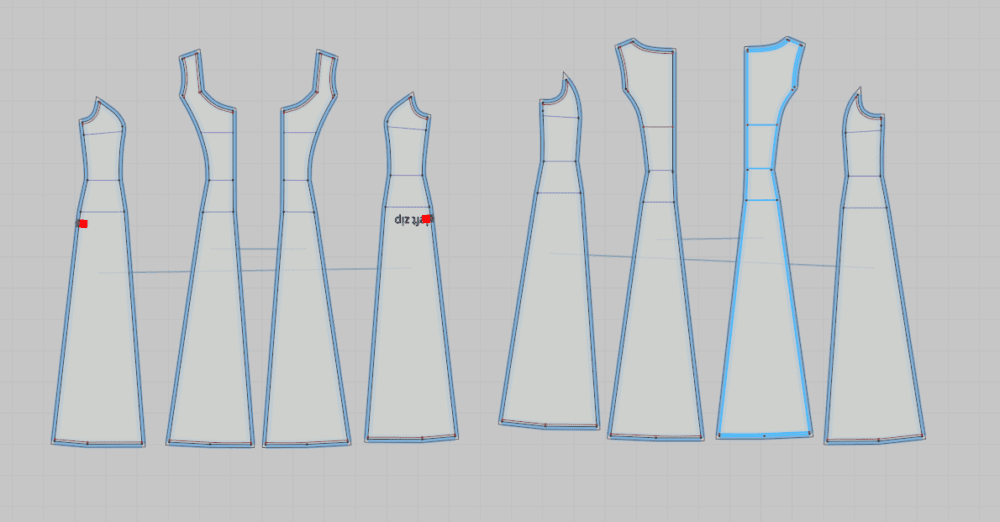 59 dress dxf pattern for women - Image 7