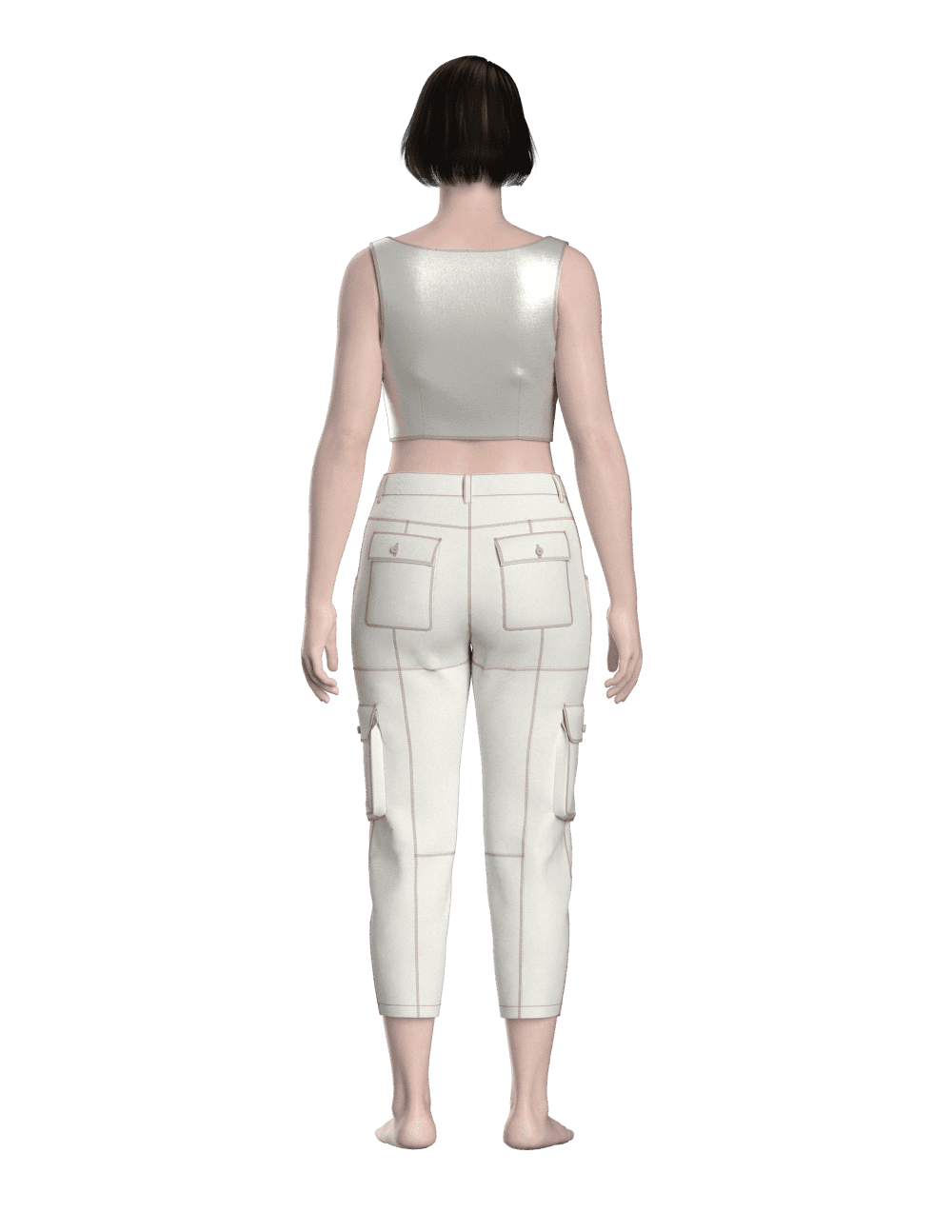 #78 capri pant pattern for women - Image 3