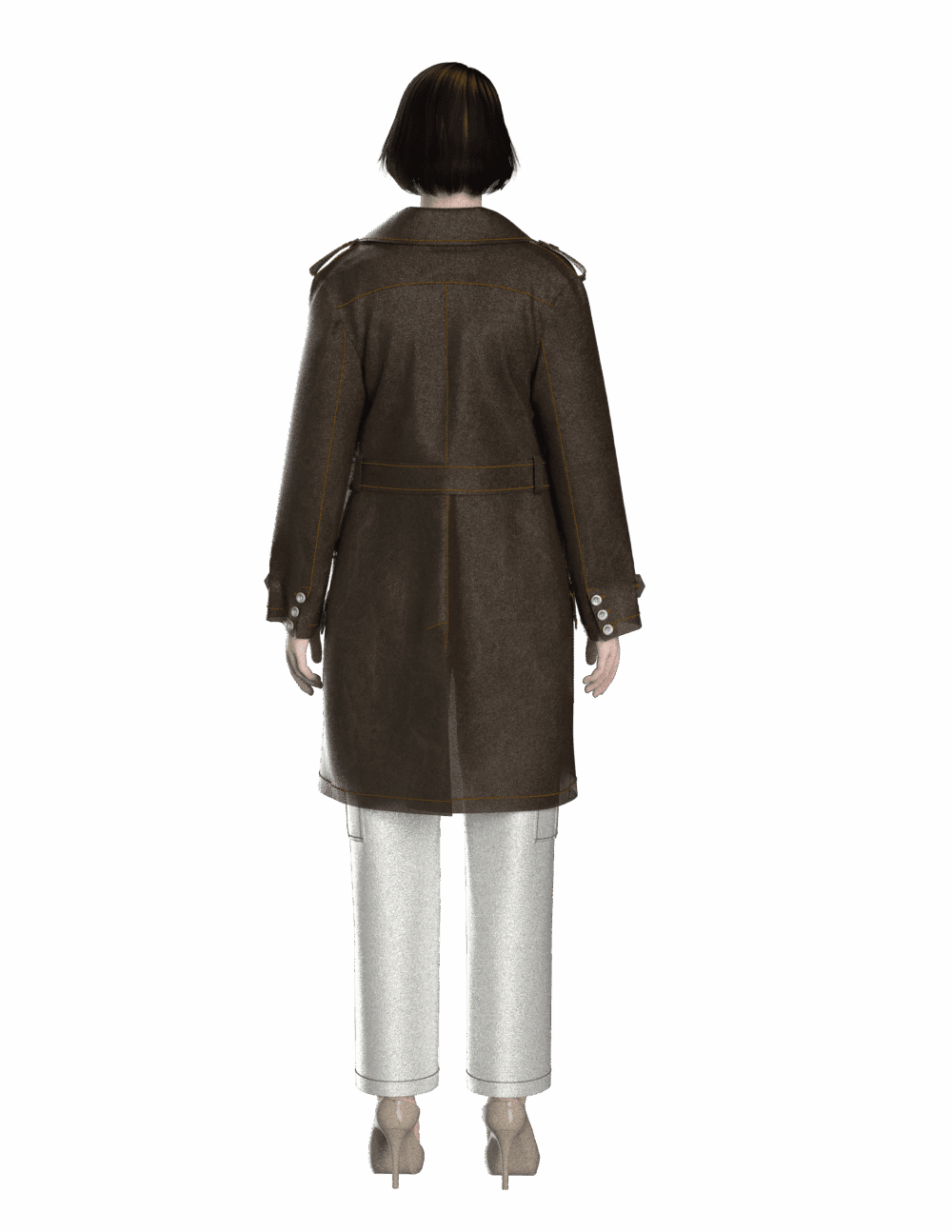 94 coat with pant pattern for women - Image 4