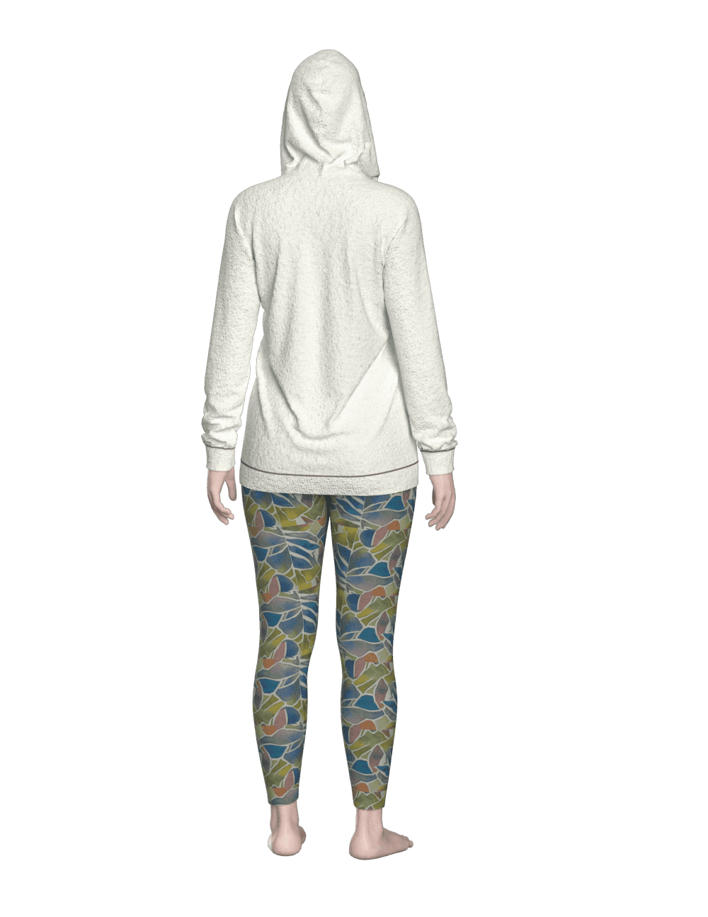 #71 hoodie pattern net for women's wear - Image 3
