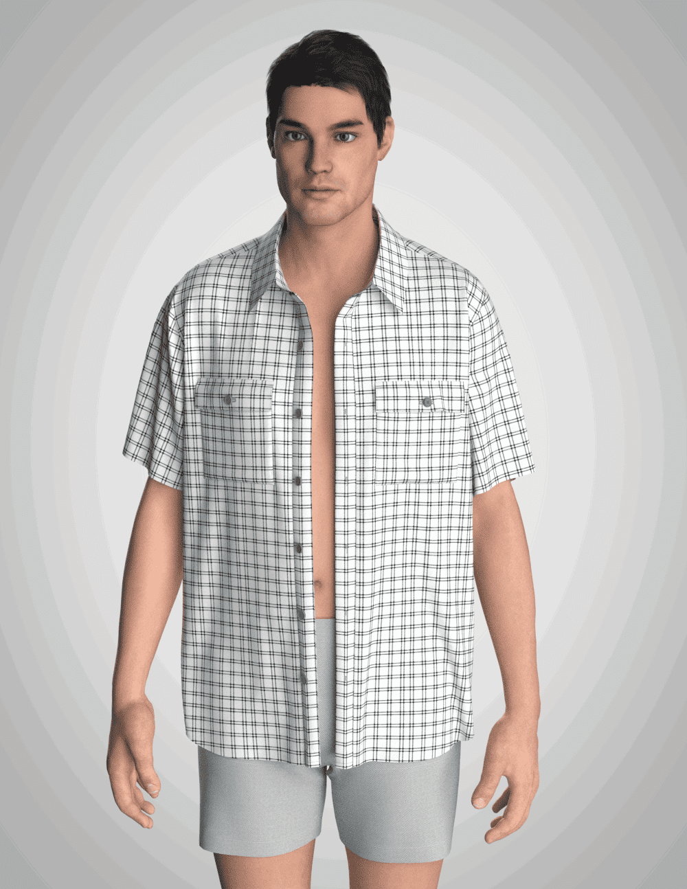 #11half sleeve shirt pattern for men's - Image 4