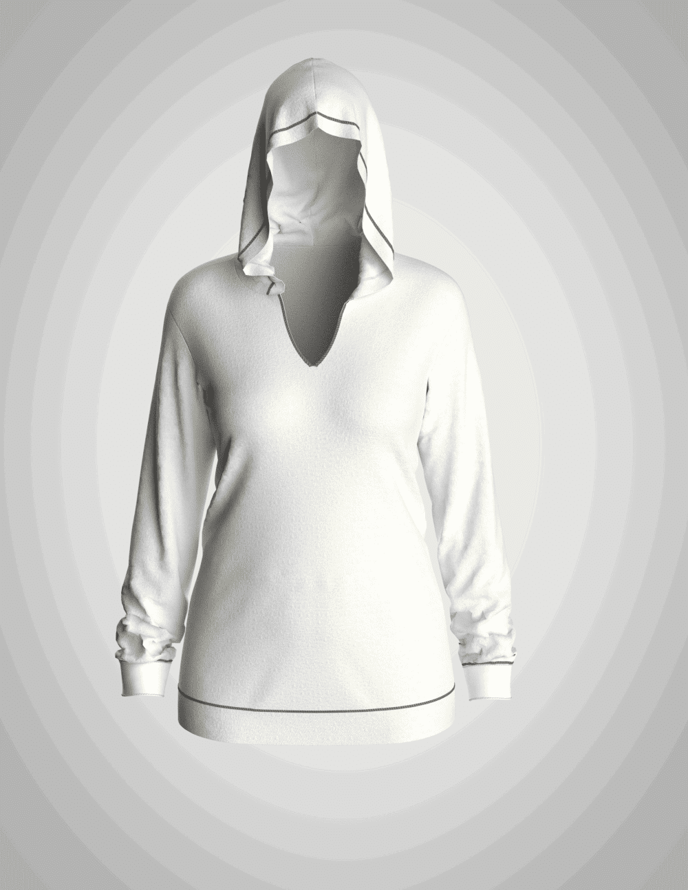 #71 hoodie pattern net for women's wear - Image 6