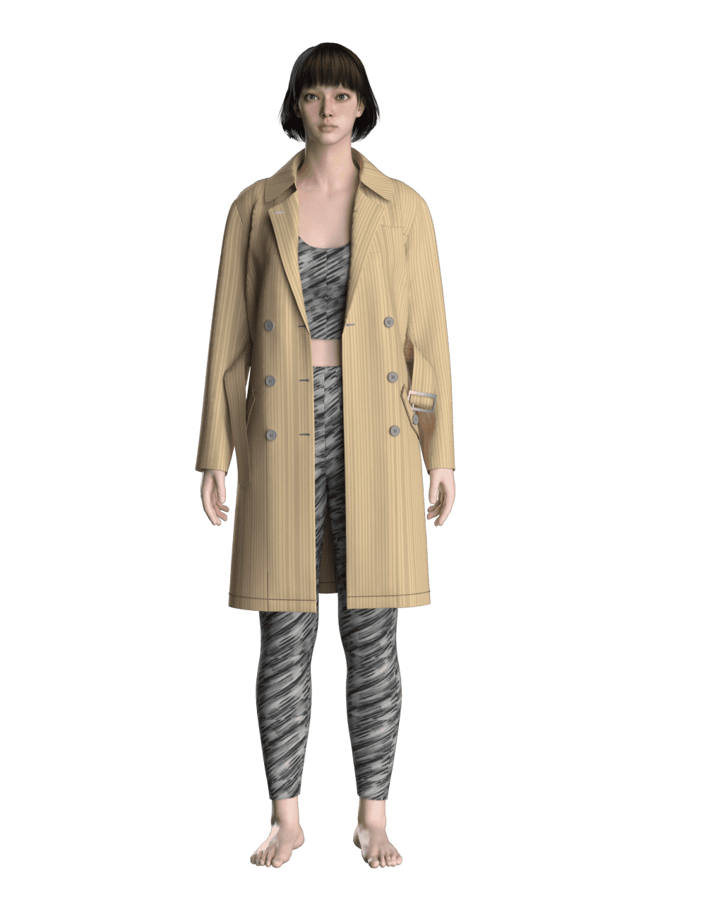52 coat pattern dxf ferment making in clo3d for womens wear - Image 2