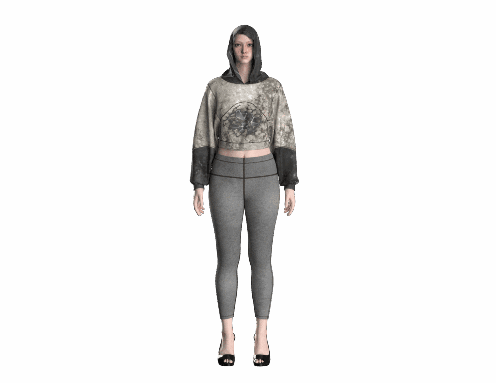 # 83 hoodie Dxf pattern for women - Image 4