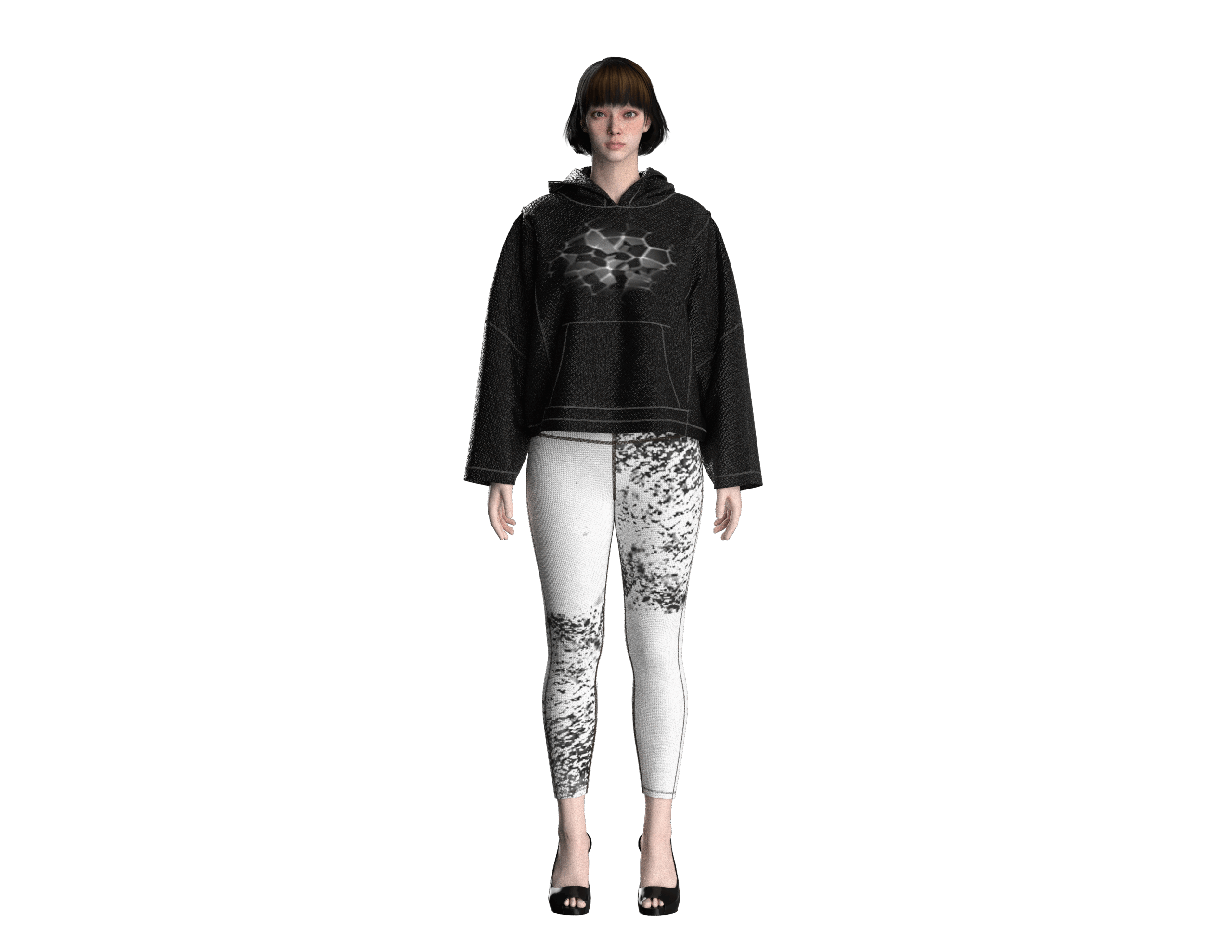 # 88 hoodie Dxf pattern for women wear - Image 3