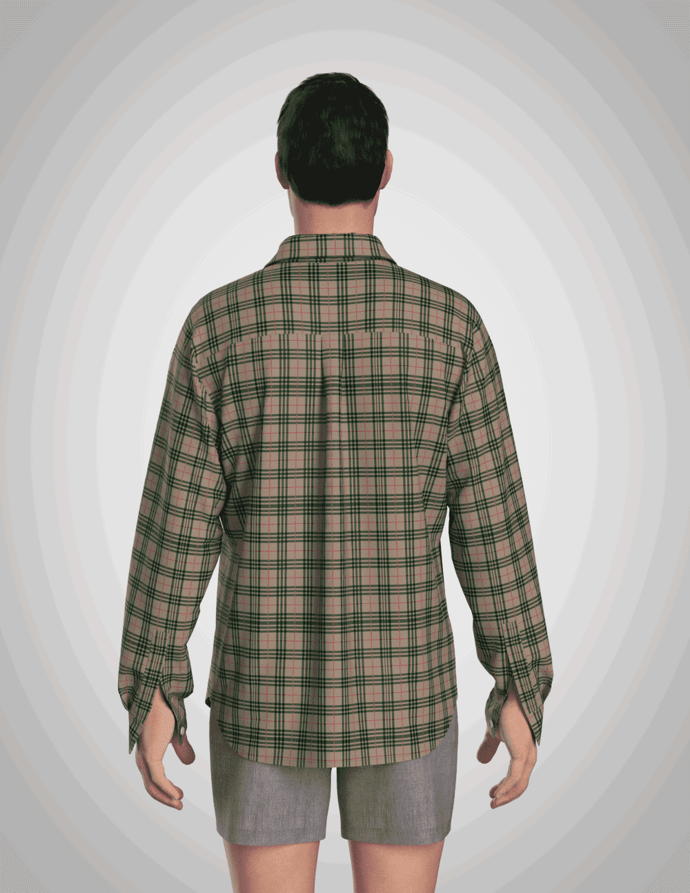 #45 Shirt pattern long sleeve for men's - Image 2