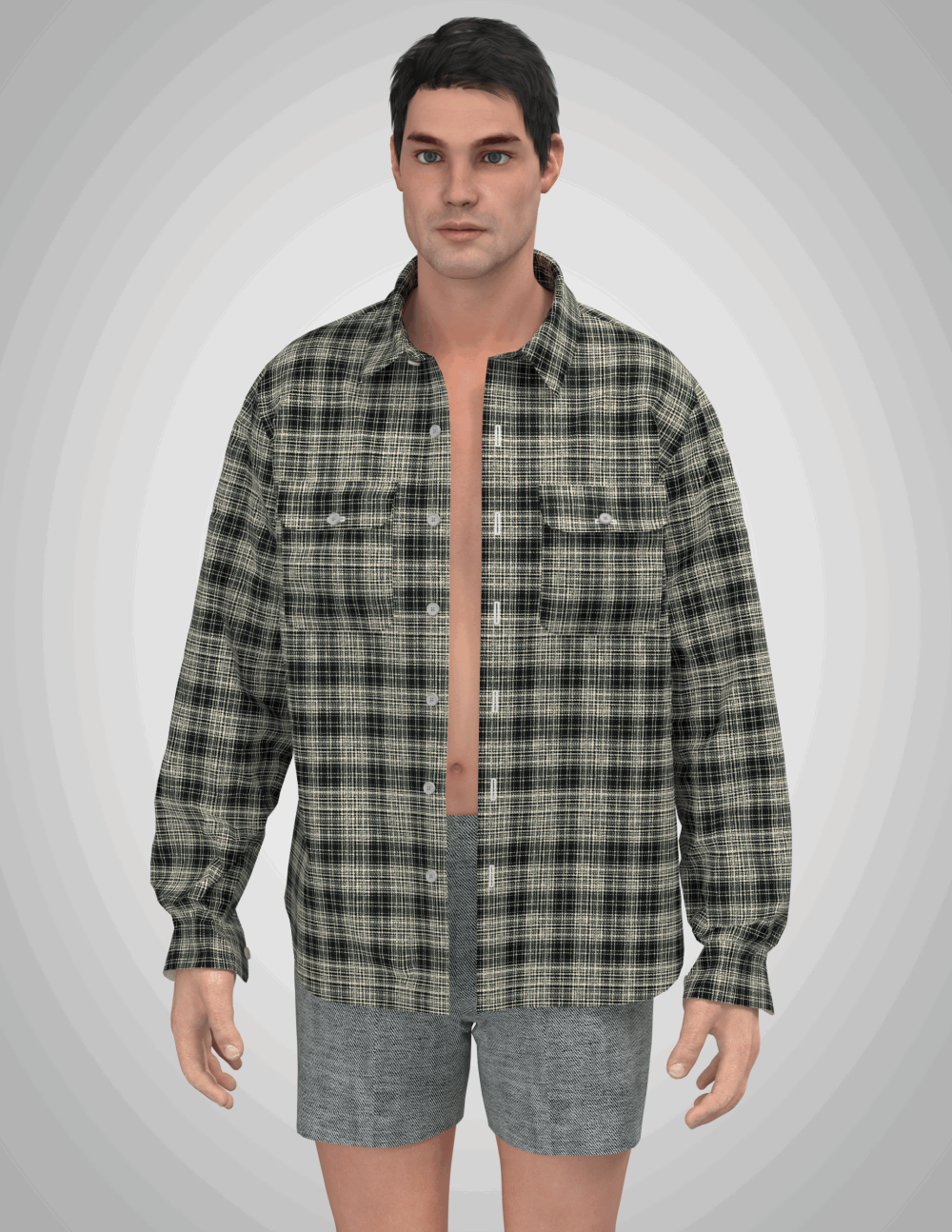 shirt clo3d pattern for men's wear (17) for sale - Image 4