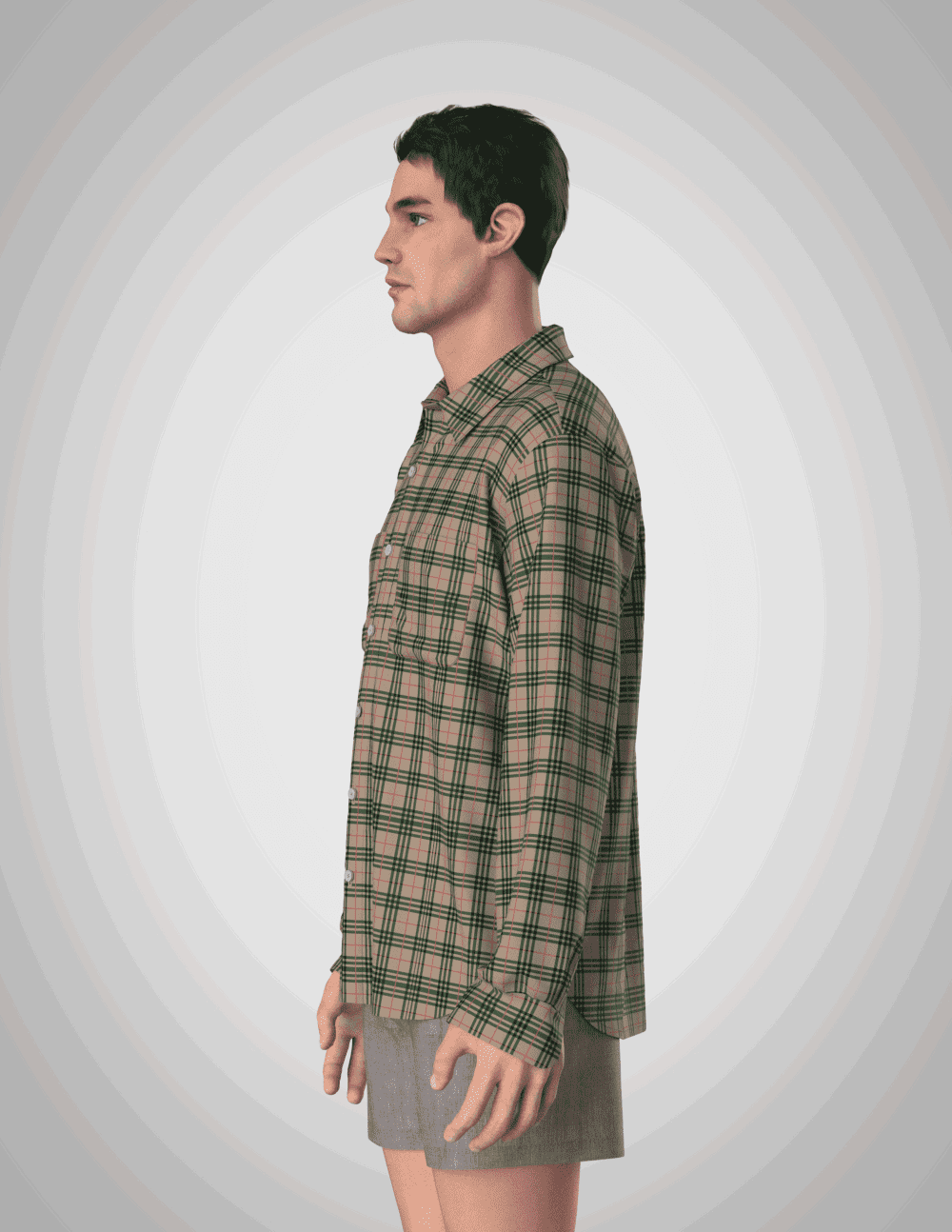 #45 Shirt pattern long sleeve for men's - Image 5