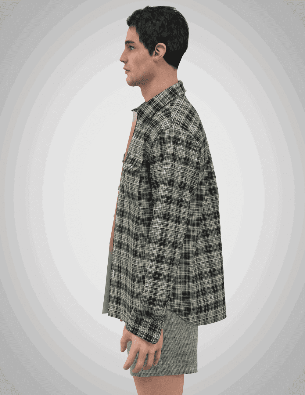 shirt clo3d pattern for men's wear (17) for sale - Image 5