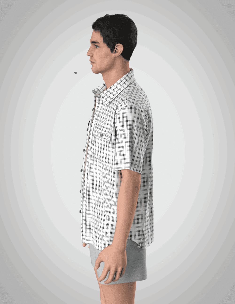 #11half sleeve shirt pattern for men's - Image 3