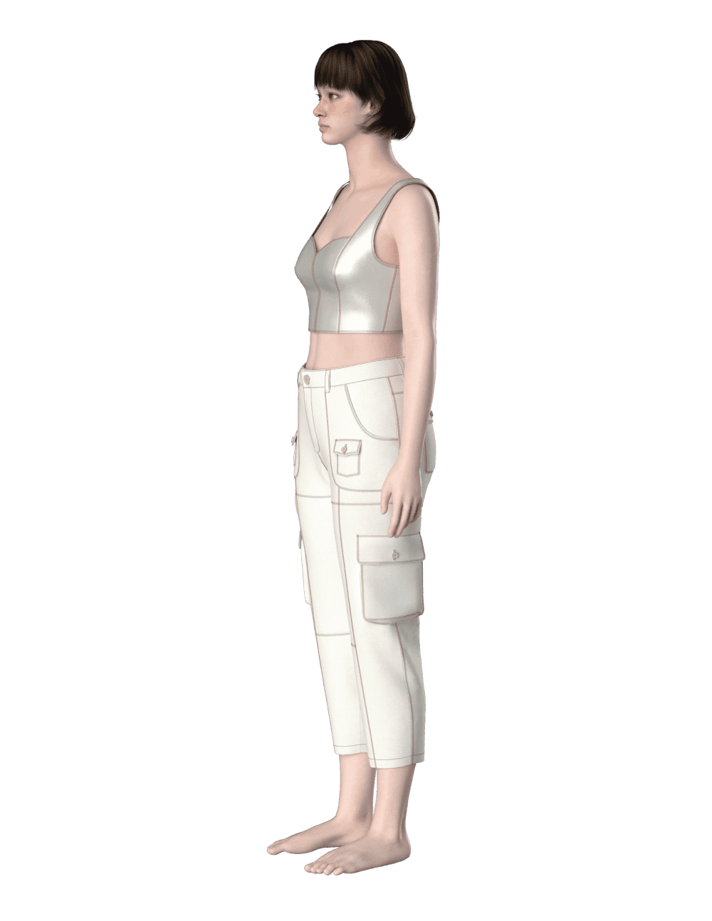 #78 capri pant pattern for women - Image 6