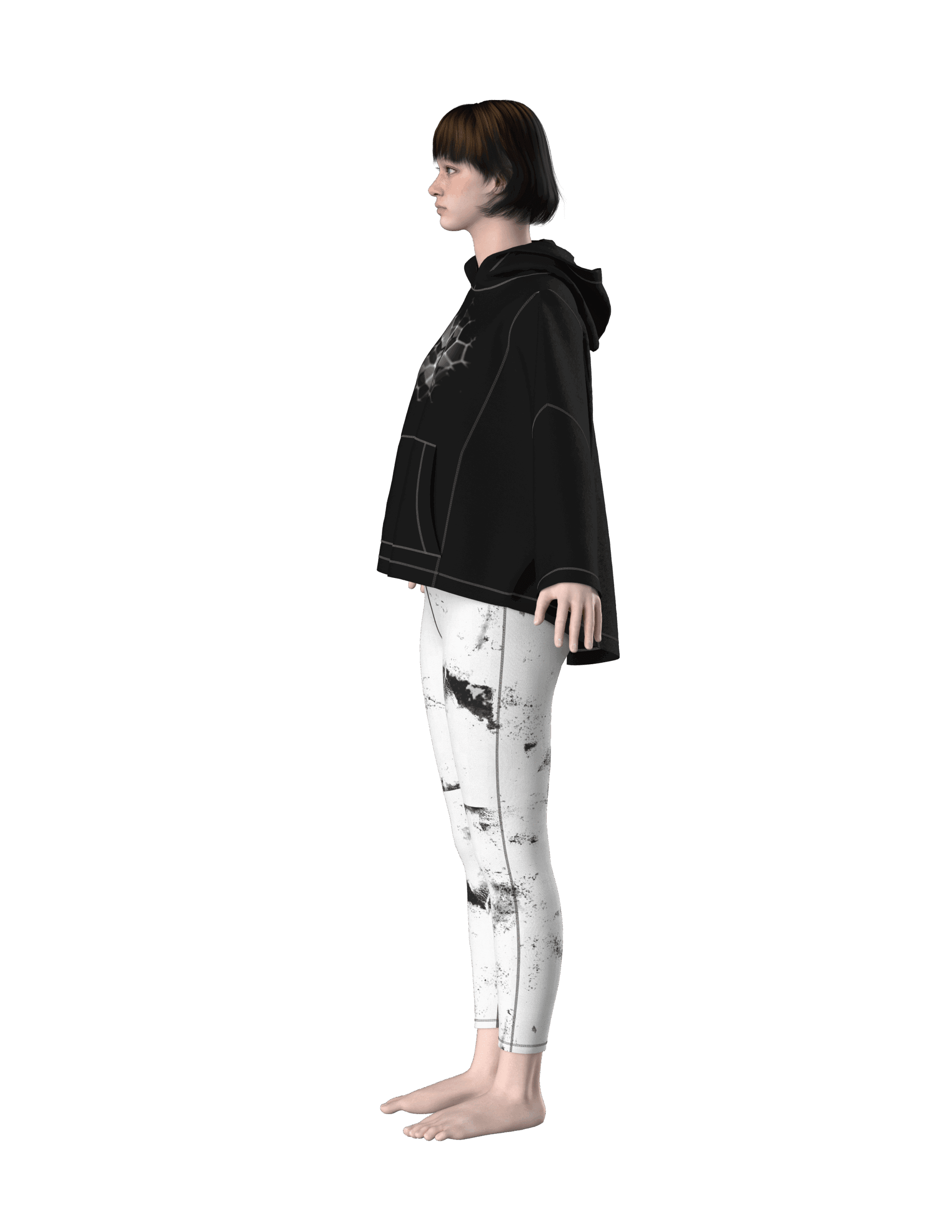 # 88 hoodie Dxf pattern for women wear - Image 5