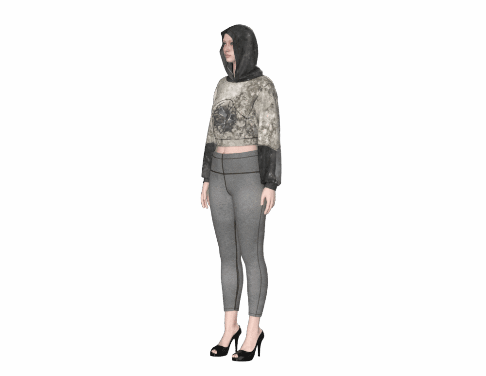 # 83 hoodie Dxf pattern for women - Image 7