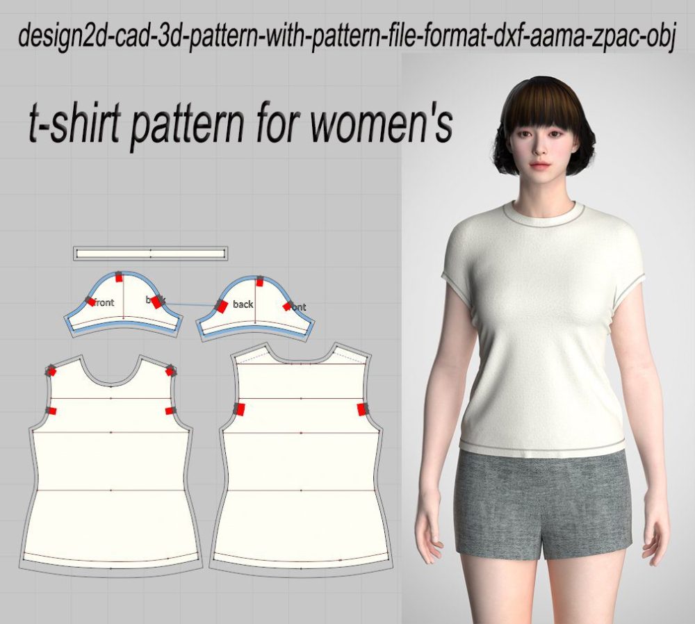 #09 T-SHIRT PATTERN FOR WOMAN'S
