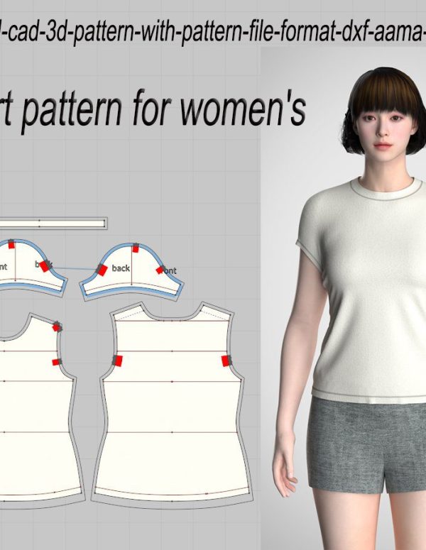 #09 T-SHIRT PATTERN FOR WOMAN'S