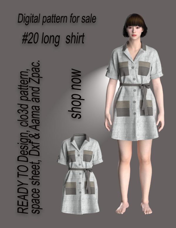 #20 shirt pattern for women's