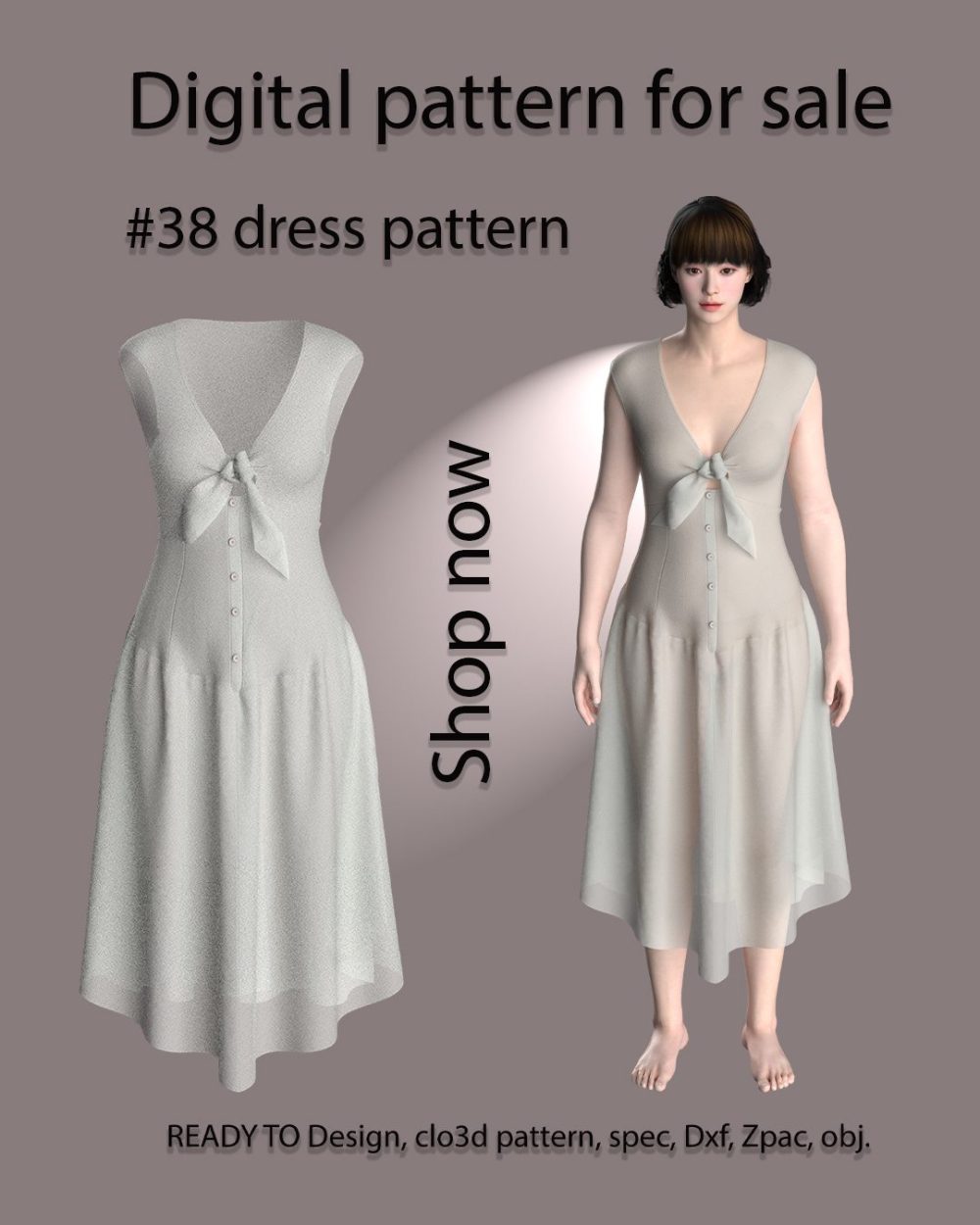 #38 dress pattern for women