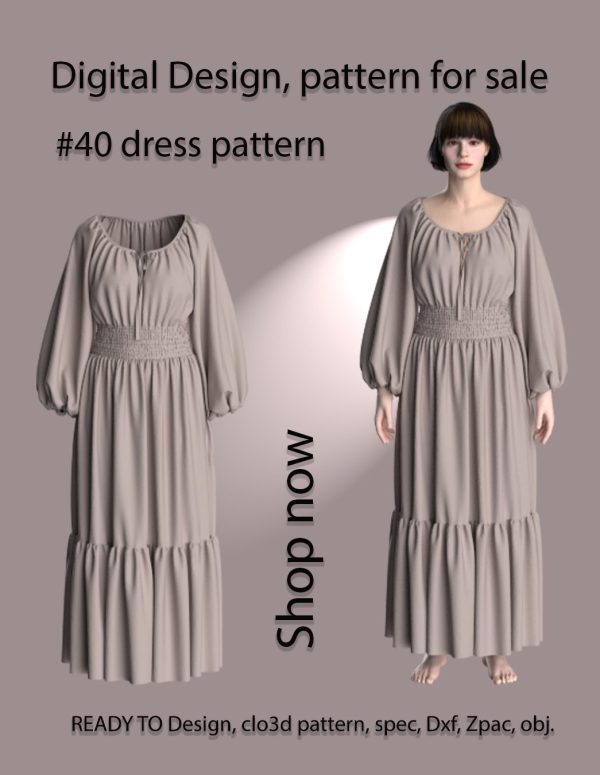 #40 dress pattern for women free to download