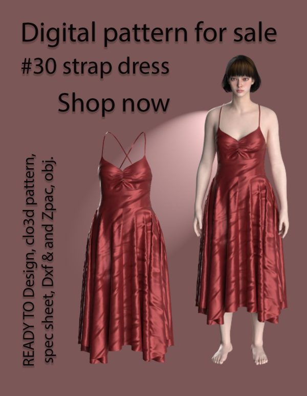 #30 strap dress pattern for women free to download