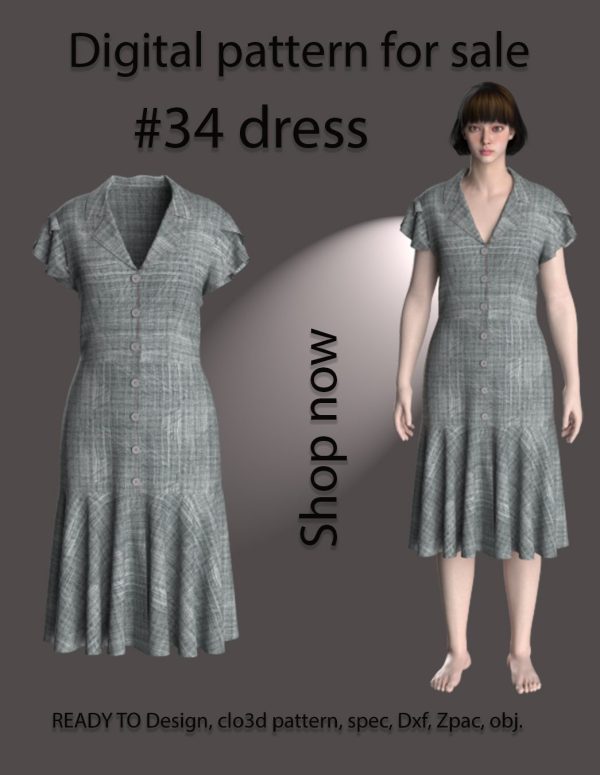 #34 dress pattern for women