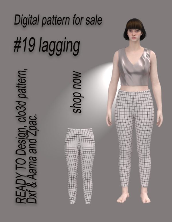 #19 lagging pant pattern for women's