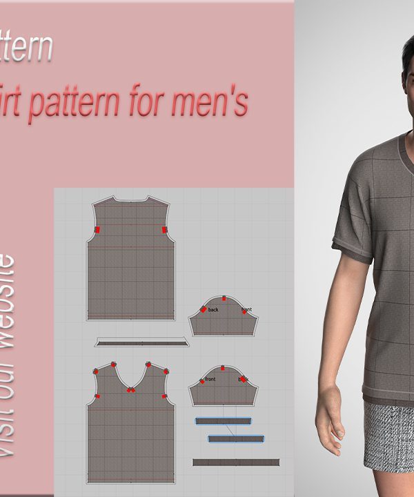 t-shirt pattern for men's wear (14)