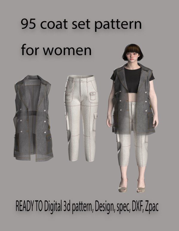 95 coat set pattern for women
