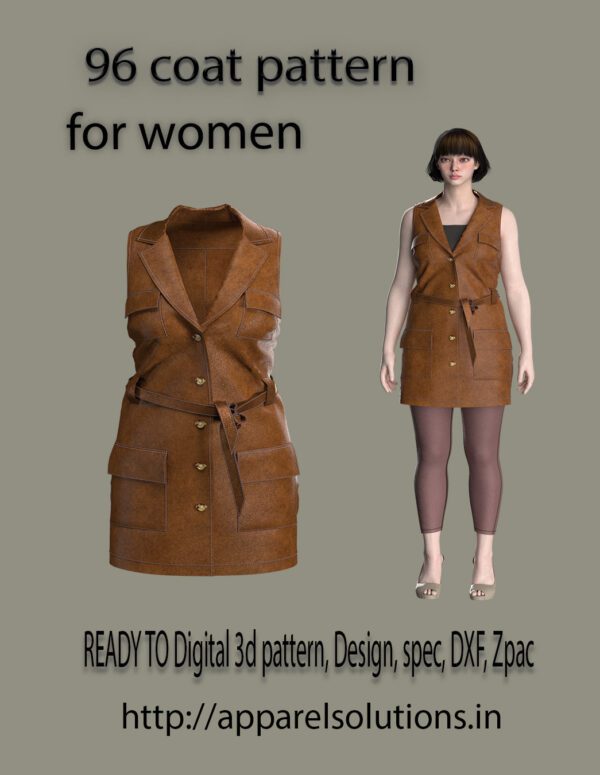 96 coat pattern for women wear