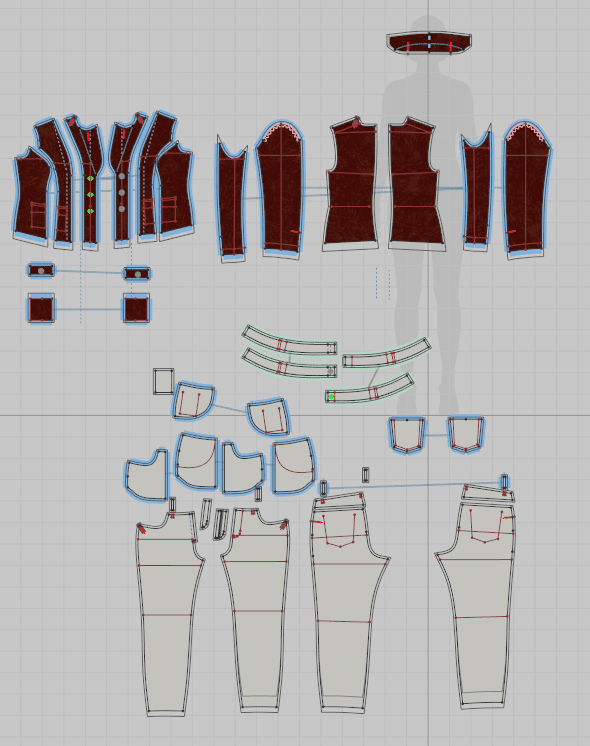 101 jacket Dxf and Aama digital pattern for women wear - Image 6