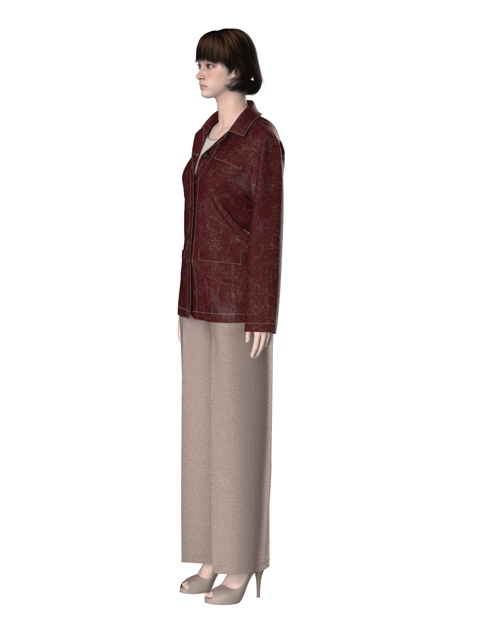 103 jacket Dxf and Aama digital pattern for women's wear - Image 4